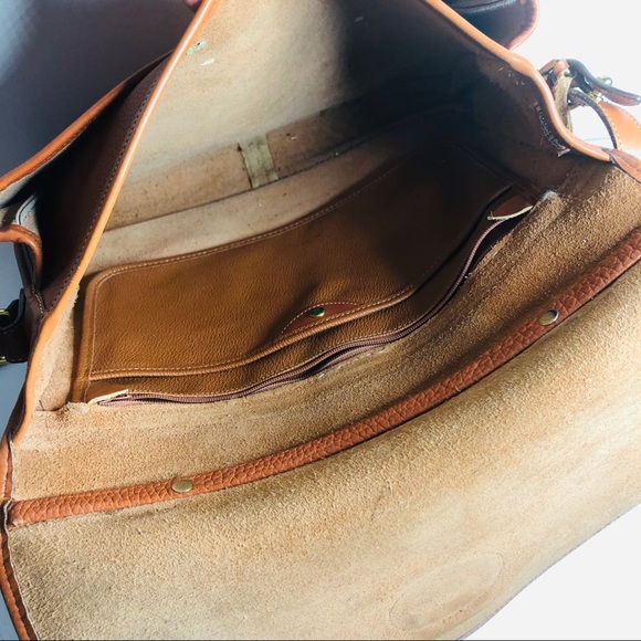 Dooney & Bourke Tan Leather Laptop Bag - Picture 7 of 11